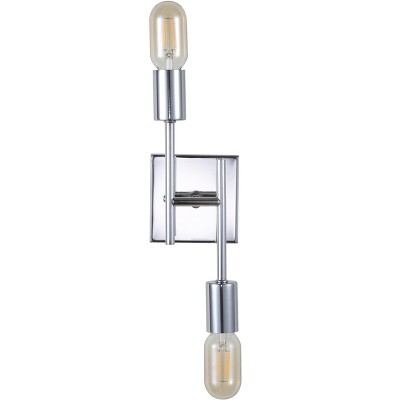 Turing 18.75" Polished Chrome LED Wall Sconce for Modern Homes