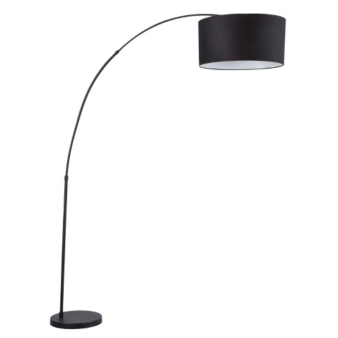 76 Salon Arc Floor Lamp Black, Curved Floor Lamp Target