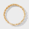 Pearl and Leaf Stretch Bracelet - A New Day™ Gold - 3 of 4