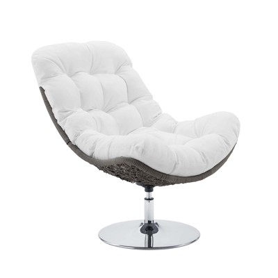 Modway Brighton Wicker Rattan Outdoor Patio Swivel Lounge Chair