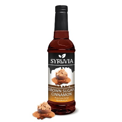 Syruvia Brown Sugar Cinnamon Syrup - 25.4 fl oz. Premium Flavoring Syrup For Coffee