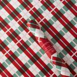 100 sq ft Plaid Gift Wrap Green/Red - Wondershop™