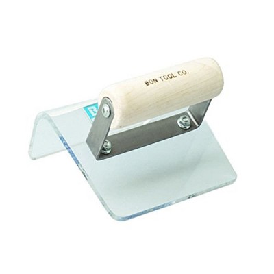 Bon Tool 82-123 Step Tool - Plex Outside 6-inch X 5-inch - 2-inch Radius Wood Handle