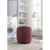 CAVINAS 360 Degree Swivel Chairs, Fabric Barrel Chair, Swivel Accent Chair, Single Sofa Chair, Round Armchair for Living Room, Bedroom - 3 of 4