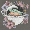 Junior's Women Star Wars: The Mandalorian The Child Floral Bassinet Sweatshirt - 2 of 4