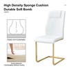 LOVMOR Dining Chairs Set, kitchen & Dining Room Chairs with Metal Legs and Faux Leather Padded Seat, kitchen Chairs w/ High Back - 3 of 4