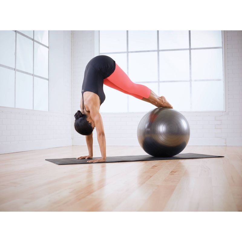 Stott Pilates Stability Ball with Pump - Gray (75cm), 4 of 7