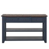 Modern Entryway Table, 48" Pine Wood Console Table with 3 Top Drawers and 2 Open Style Bottom Shelves, for Living Room, Dining Room and Corridor - 2 of 4