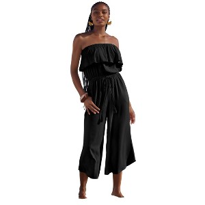 VENUS Womens Strapless Jumpsuit Cover-Up - 1 of 4