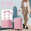 Whisen 28” Expandable ABS Hardshell Checked Luggage Suitcase with 3-Dial TSA Lock, Double Spinner Wheels - 4 of 4