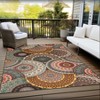 Bohemian Medallion Non-Slip Indoor Outdoor Area Rug by Blue Nile Mills - 2 of 4