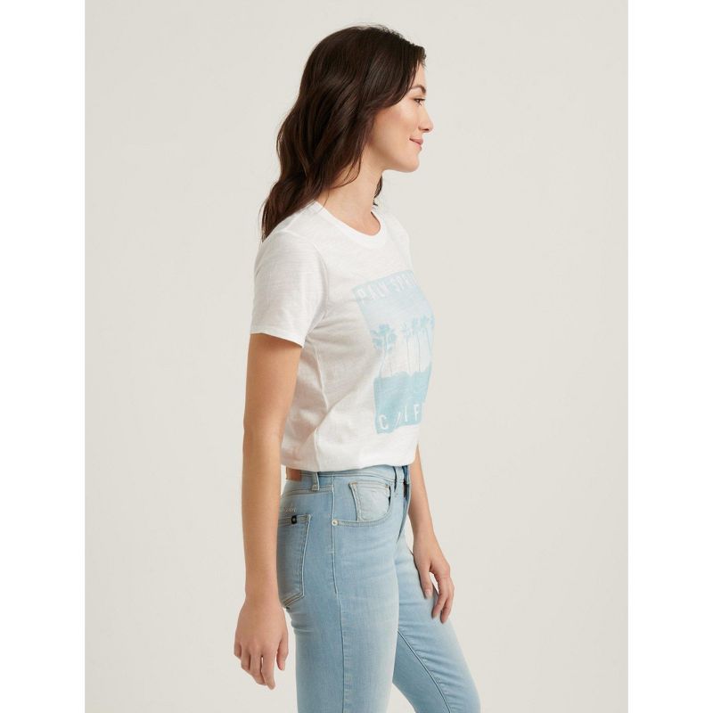 Lucky Brand Women's Palm Springs Vintage Tee - White, 3 of 5