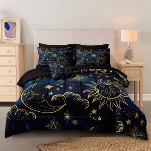 Cozy Bed in a Bag Comforter Set – Soft Lightweight All Season Bedding with Flat Sheet, Fitted Sheet, Pillowcases & Cushion Cover - 1 of 4