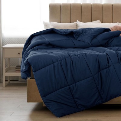 Navy Blue Twin Down Alternative Microfiber Comforter