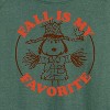 Women's - Peanuts - Fall Is My Favorite Lightweight French Terry Wide Neck Long Sleeve Shirt - 2 of 4