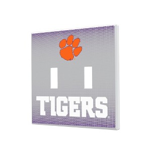 NCAA ACC Universities Linen Hidden-Screw Light Switch Plate for Double Toggle - 1 of 4