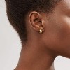 Gold Huggie Hoops: Small 14k Gold Plated Thick Chunky Hypoallergenic Earrings Jewelry for Women - 4 of 4