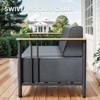 Belord Patio Couch with 10" Thick Seat Cushion, Metal Outdoor Sofa with Faux-Wood Armrest and Deep Seat, Luxury Comfort Pure Foam Cushion for Balcony - 3 of 4