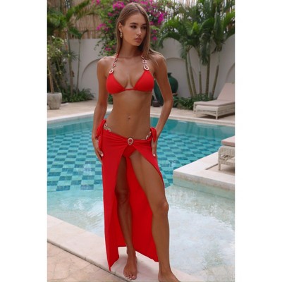 'Red' Arabian Nights Meena Maxi Skirt RED SMALL/MEDIUM