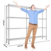 SEVOBAL Utility Storage Shelves Heavy Duty Adjustable Shelving Unit for Home Kitchen Garage and Commercial Use, Chrome, 29.92"*14.37"*10.82" - 3 of 4