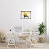 Stupell Industries Futuristic Yellow Cloud Abstraction Fluid Shape Distortion Black Framed Giclee Art - 2 of 4