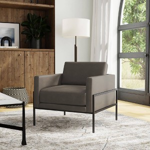 Modern Metal Frame Accent Chair - HomePop - 1 of 4