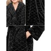 PAVILIA Short Robes for Women, Plush Soft Bathrobe Womens Lightweight, Fluffy Fuzzy Robe Knee Length, Shower Spa - 4 of 4