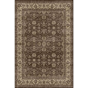 Vintage Boho Distressed Area Rug Floral Oriental Print Ultra Thin Machine Washable Low Pile & Non Slip for Living Room Bedroom High Traffic Zones - 1 of 1