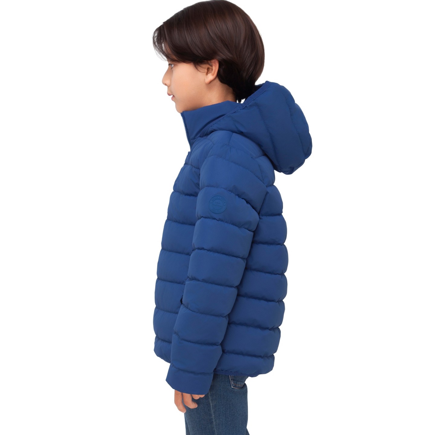 Куртка Rokka&Rolla Stand Up Collar Light Puffer Jacket-Blue для мальчиков, цвет: Синий — фото 5