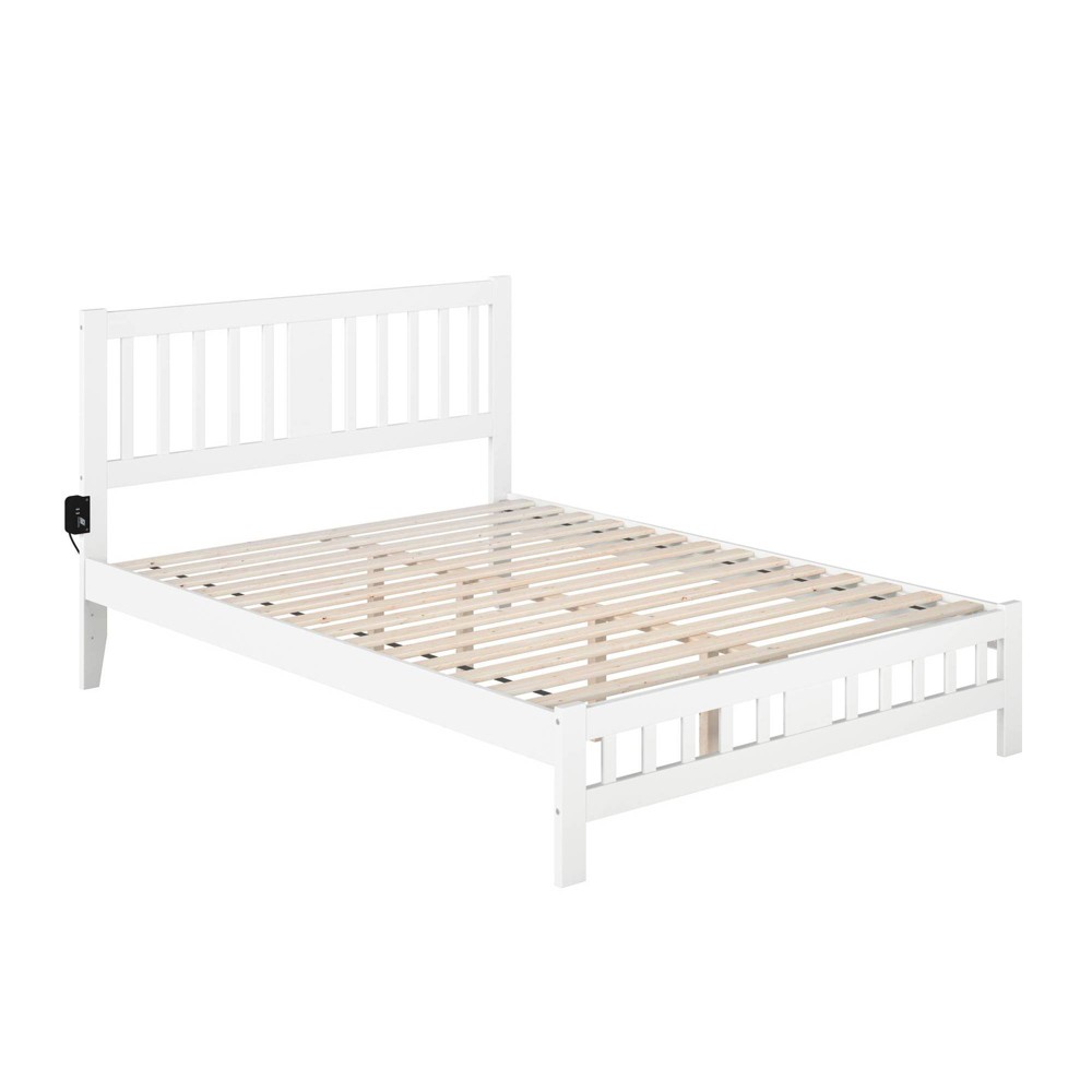 Photos - Bed Frame AFI Queen Tahoe Bed with Footboard White  
