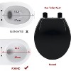 Slow-Close Toilet Seat, Quiet Polypropylene (PP) Toilet Lid with Secure Hinges, Easy to Install & Clean - 3 of 4