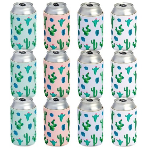 4-in-1 Slim Can Cooler Easy to Hold Insulated Beer Can Holder Double-walled  Stainless Steel for All 12 Oz Cans (Leaves)