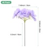 Unique Bargains Plastic Durable Realistic Reusable Silk Hydrangea Flowers with Stems for Home Decor/Wedding 9.84 In - 3 of 4