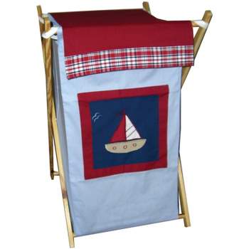 Bacati - Aidan Laundry Hamper with Wooden Frame