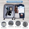 Karl Home 3 Piece Set Luggage Expandable Suitcase PC+ABS with TSA Lock Spinner - 3 of 4