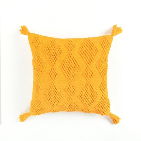 Target yellow throw clearance pillow