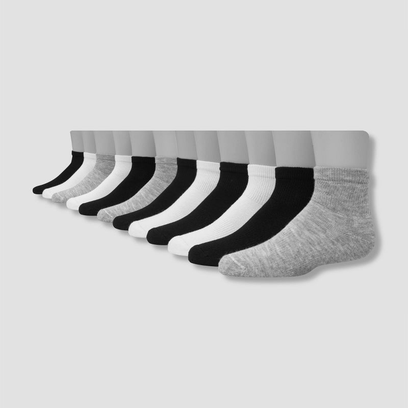 Hanes Boys' X-Temp Ankle 10pk Athletic Socks - Colors May Vary, 3 of 5
