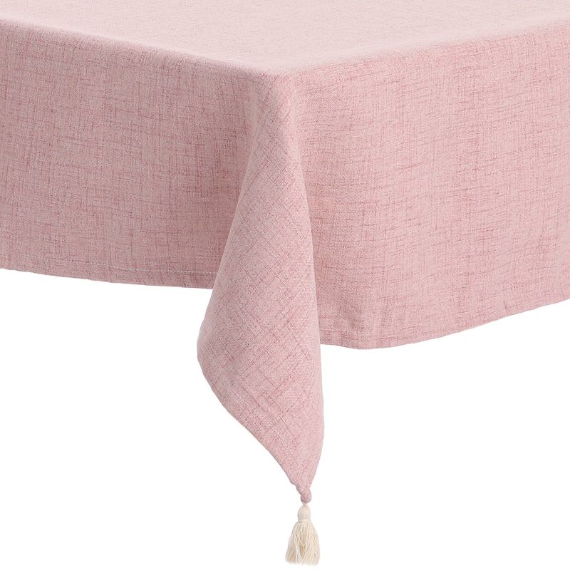 Unique Bargains Tassels Wrinkle-Resistant Washable Cotton Linen Tablecloth 1 Pc, 3 of 6