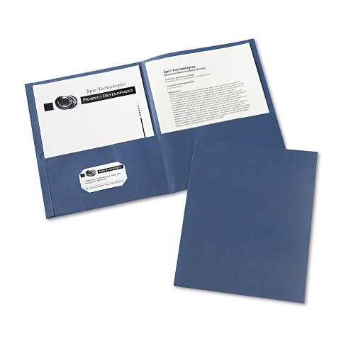 Avery 2-Pocket Folder Letter-size 20Sh/Pocket 125/CT Light Blue 47986CT 