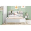 APRILSOUL Wood Full Size Platform Bed with Built-in LED Light, Storage Headboard and Guardrail - 3 of 4