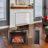 TOBILI 33 inch Infrared Fireplace Insert,Touch Panel Home Decor Heater,Smokeless Firebox With fixed Trim Kit - 2 of 4
