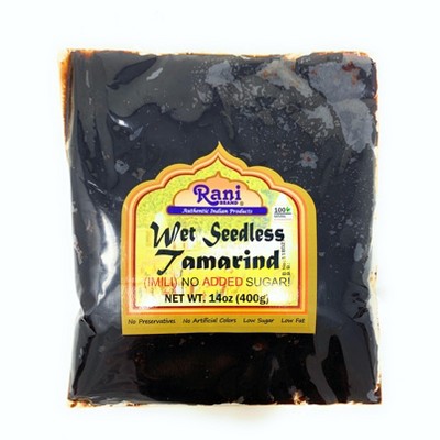 Tamarind, Wet Seedless Block/slab (imli) - 14oz (400g) - Rani Brand ...