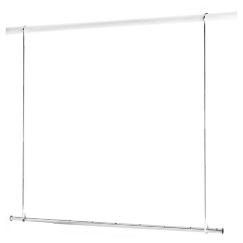 Chrome Adjustable Hanging Closet Rod