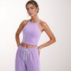 Anna-Kaci Active Women's High Neck Cropped Tank Top with Racer Style Straps and Seamless Fit for Active and Casual Wear - 2 of 4