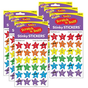 TREND Colorful Star Smiles/Fruit Punch Stinky Stickers®, 96 Per Pack, 6 Packs - 1 of 4