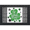 Briarwood Lane St. Patricks Day Doormat 30x18 Indoor Outdoor Checkered St. Pat's Shamrocks For St. Patricks Day Doormat - 2 of 4