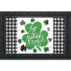 Checkered St. Pat's Shamrocks Doormat Indoor Outdoor 30" x 18" Briarwood Lane - image 2 of 4