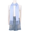 INSPIRE CHIC Gender Neutral Plain Cashmere Imitation Winter Warm Solid Color Fringe Long Scarves 1Pc - 2 of 4