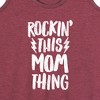 Women's - Instant Message - Rockin This Mom Thing Graphic Racerback Tank - 2 of 4