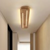 Rennnsan Caldra 39" W Rectangle Wooden Farmhouse LED Dimmable Flush Mount in Arc Corner - 4 of 4
